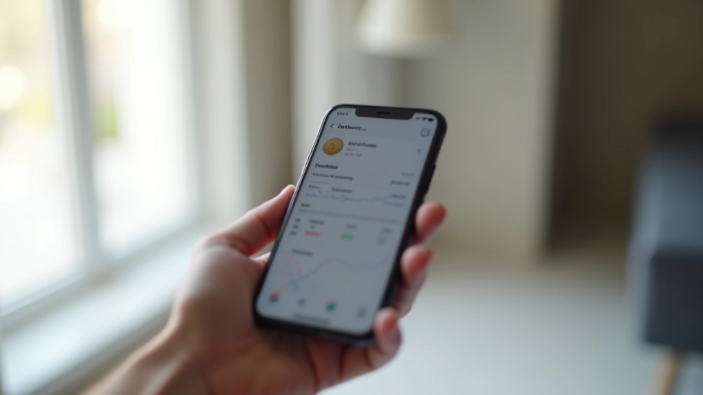 Portefeuille numérique sur téléphone affichant les cryptomonnaies et actifs numériques, interface moderne de gestion d'actifs