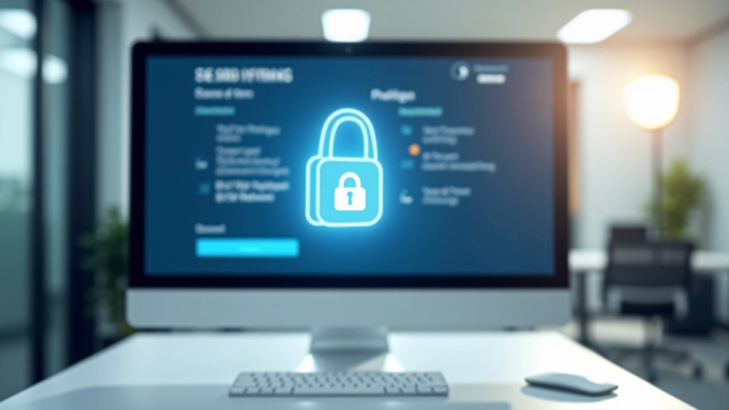 Écran d'ordinateur montrant un formulaire de sécurité et un cadenas numérique, représentant la protection des données en ligne
