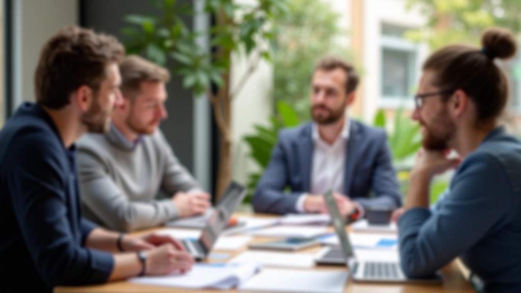 Notre équipe collaborant sur l'amélioration des solutions de paiement numérique